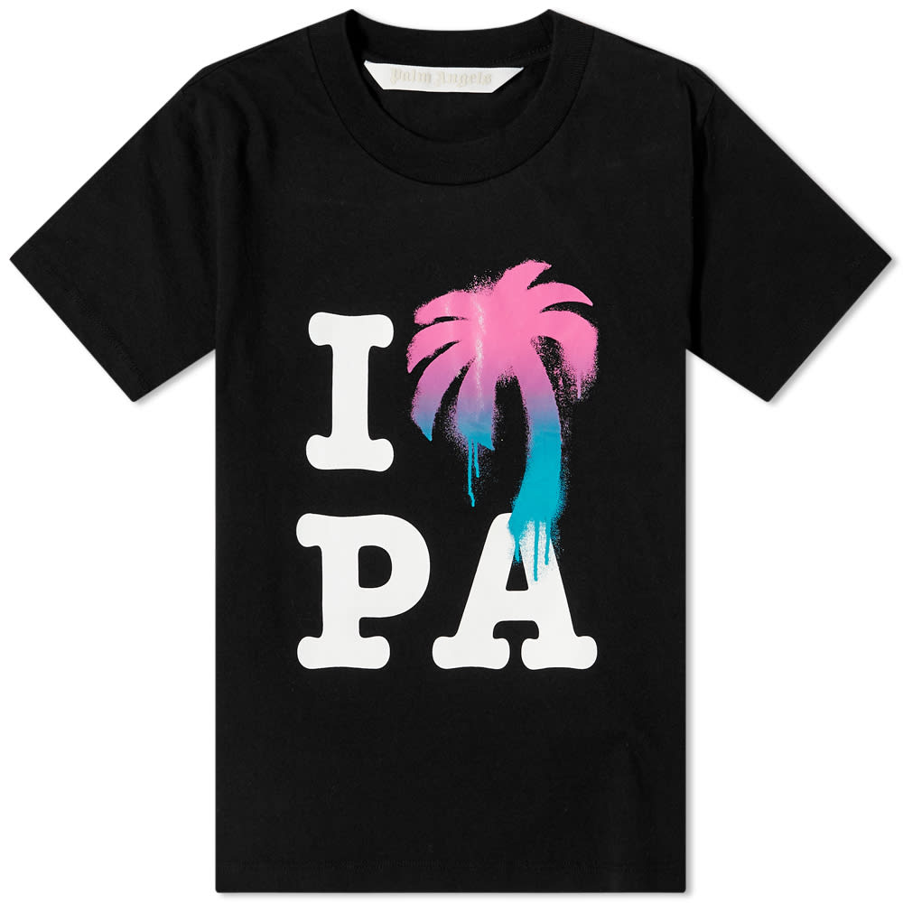 Tričko Palm Angels I Love PA Slim Tee Black Čierna | PWAA044S23JER0011084, 0