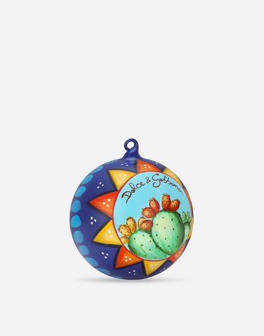 Home decor Dolce & Gabbana Dolce & Gabbana Hand-Painted Fico d'India Decorative Glass Ball Rôznofarebný | TCC204TCAGEUC030, 2