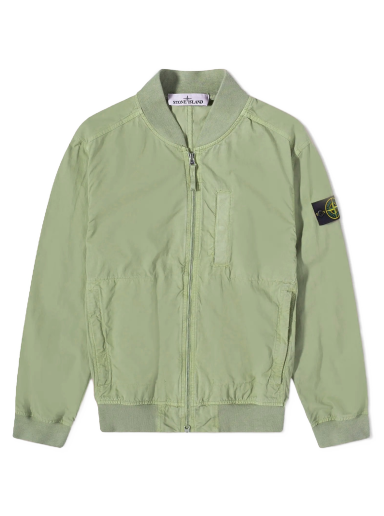Bunda Stone Island Cupro Cotton Twill Bomber Jacket Zelené | 781542629-V0055