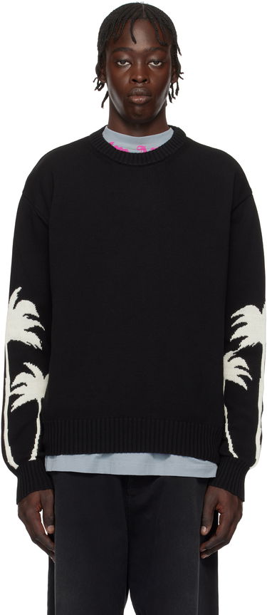 Sveter Palm Angels Palms Knit Sweater Čierna | PMHE081S25KNI0011003, 0