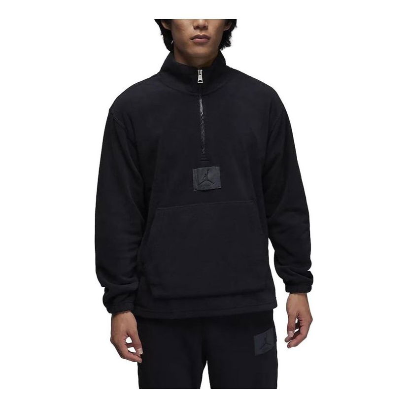 Mikina Jordan Essentials Winterized Fleece Half-Zip Sweatshirt Čierna | FD7864-010