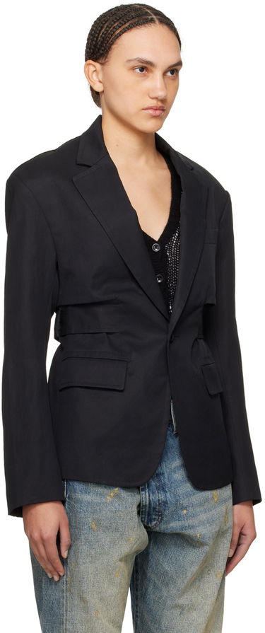 Bunda R13 R13 Oversized Blazer Čierna | R13WR244-R319B, 1