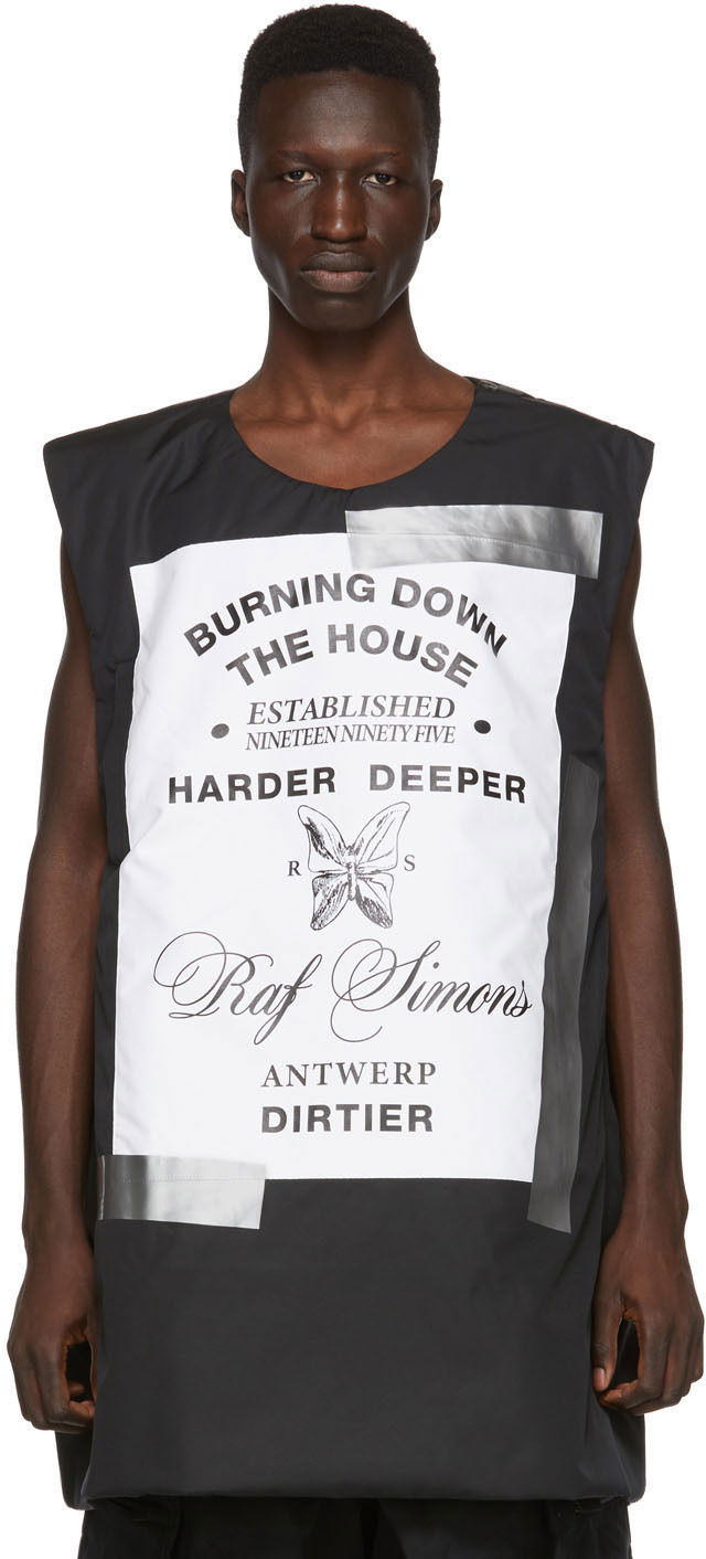 Vesta RAF SIMONS Raf Simons Templa Edition Oversized Wadded Vest Čierna | 192-201T, 0