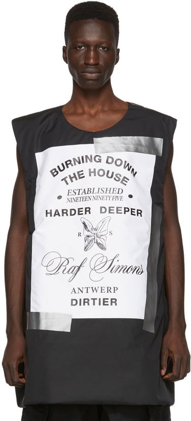 Vesta RAF SIMONS Raf Simons Templa Edition Oversized Wadded Vest Čierna | 192-201T, 0