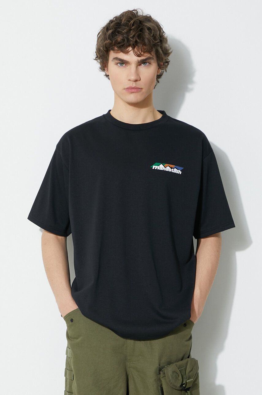 Tričko Manastash Manastash Re:Poly Scheme Logo T-Shirt Čierna | 7924134013, 0