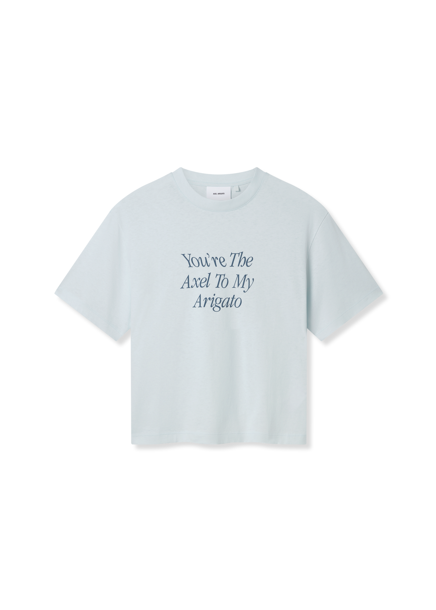 Crop Top AXEL ARIGATO Printed Cropped T-Shirt Modrá | A3010001, 1