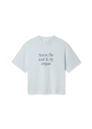 Crop Top AXEL ARIGATO Printed Cropped T-Shirt Modrá | A3010001, 1