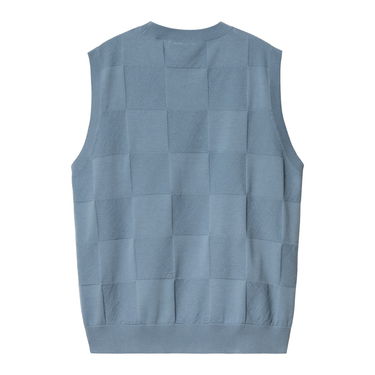 Sveter Carhartt WIP Checkered Knit Vest Modrá | I034544_6, 1