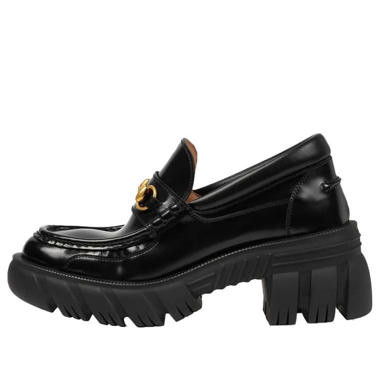 Tenisky a topánky Gucci Gucci Horsebit Platform Loafers Čierna | 656869-DKSD0-1000