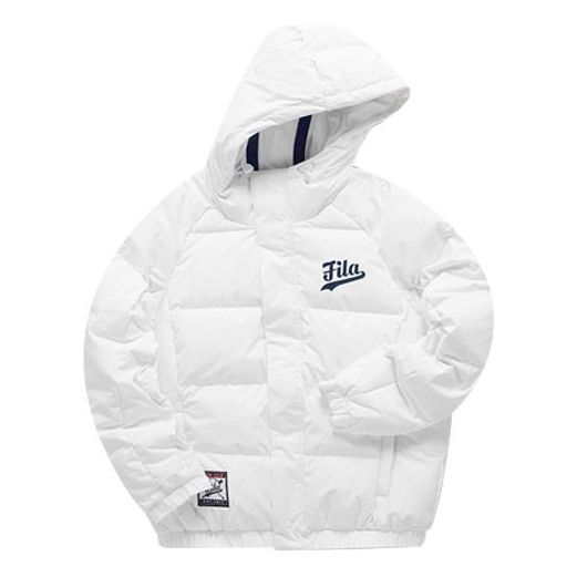 Prešívaná bunda FILA FUSION Logo Print Down Jacket Biela | T11M042902F-WT