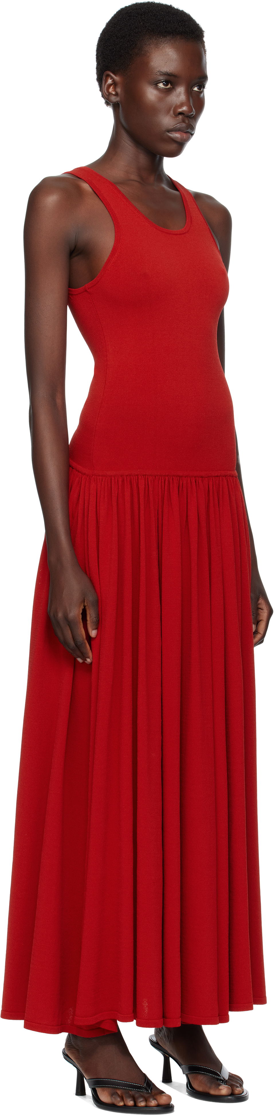 Šaty Loulou de Saison Loulou de Saison Jada Maxi Dress Červená | JADA, 1
