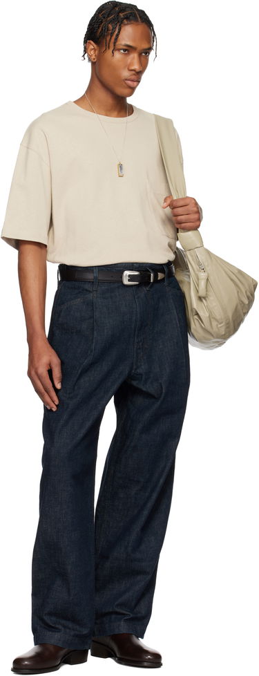 Džínsy LEMAIRE LEMAIRE Pleated Workwear Jeans Modrá | PA1201 LD068, 4