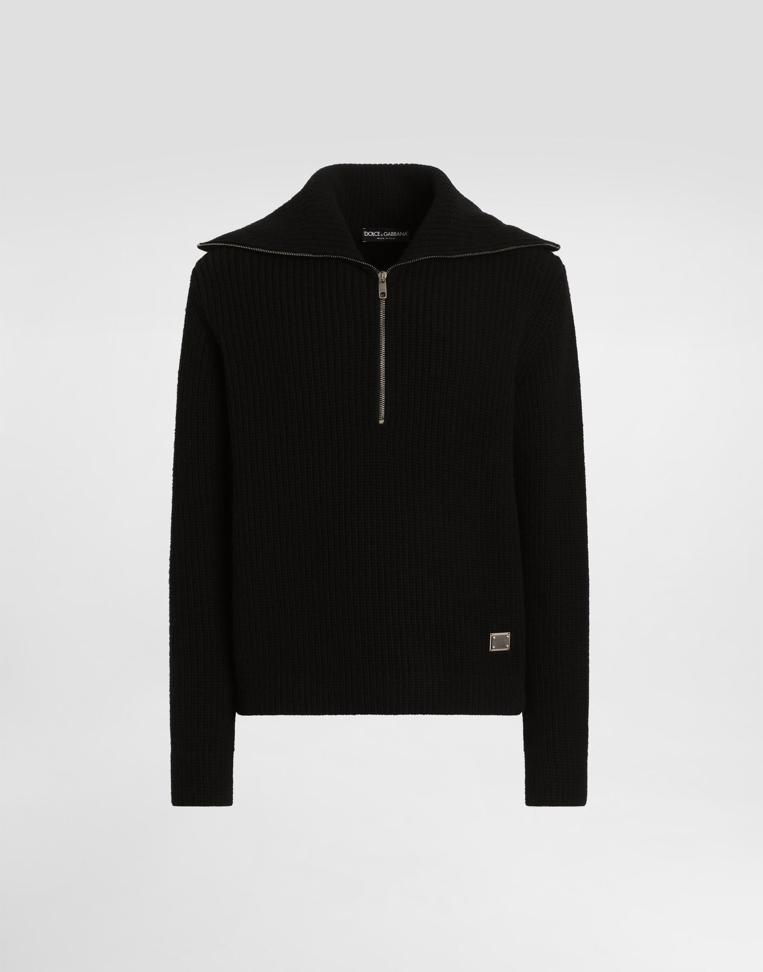 Sveter Dolce & Gabbana Wool Cardigan With Logo Tag Čierna | GXW42TJCVWKN0000, 0