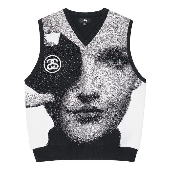 Sveter Stüssy Stussy Graphic Print Vest Čierna | 117155