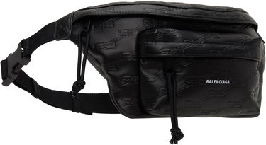 Ľadvinka Balenciaga Monogram Embossed Leather Belt Bag Čierna | 7130422AA251000, 1