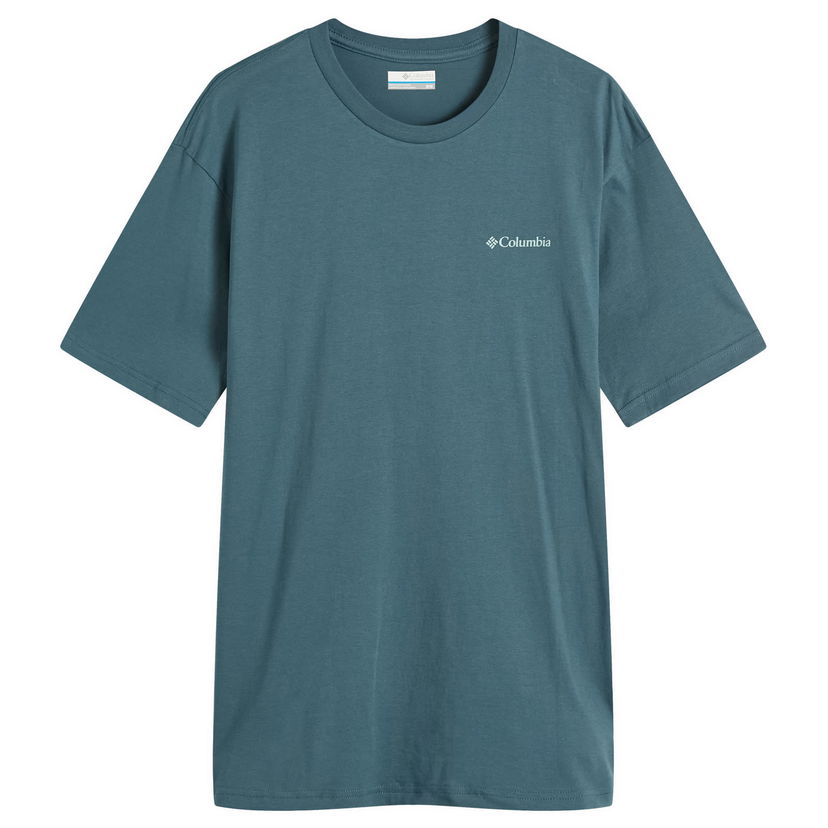 Tričko Columbia North Cascades Short Sleeve T-Shirt, Size Small Modrá | 1834041-429