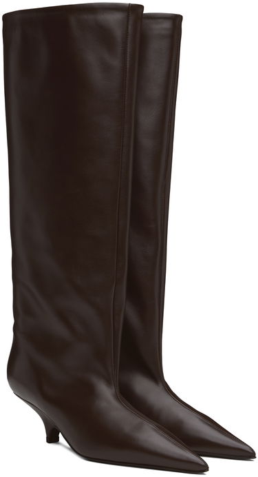 Tenisky a topánky TOTEME Wedge-Heel Knee Boots Hnedá | 244-WAS0192-LE0014, 3