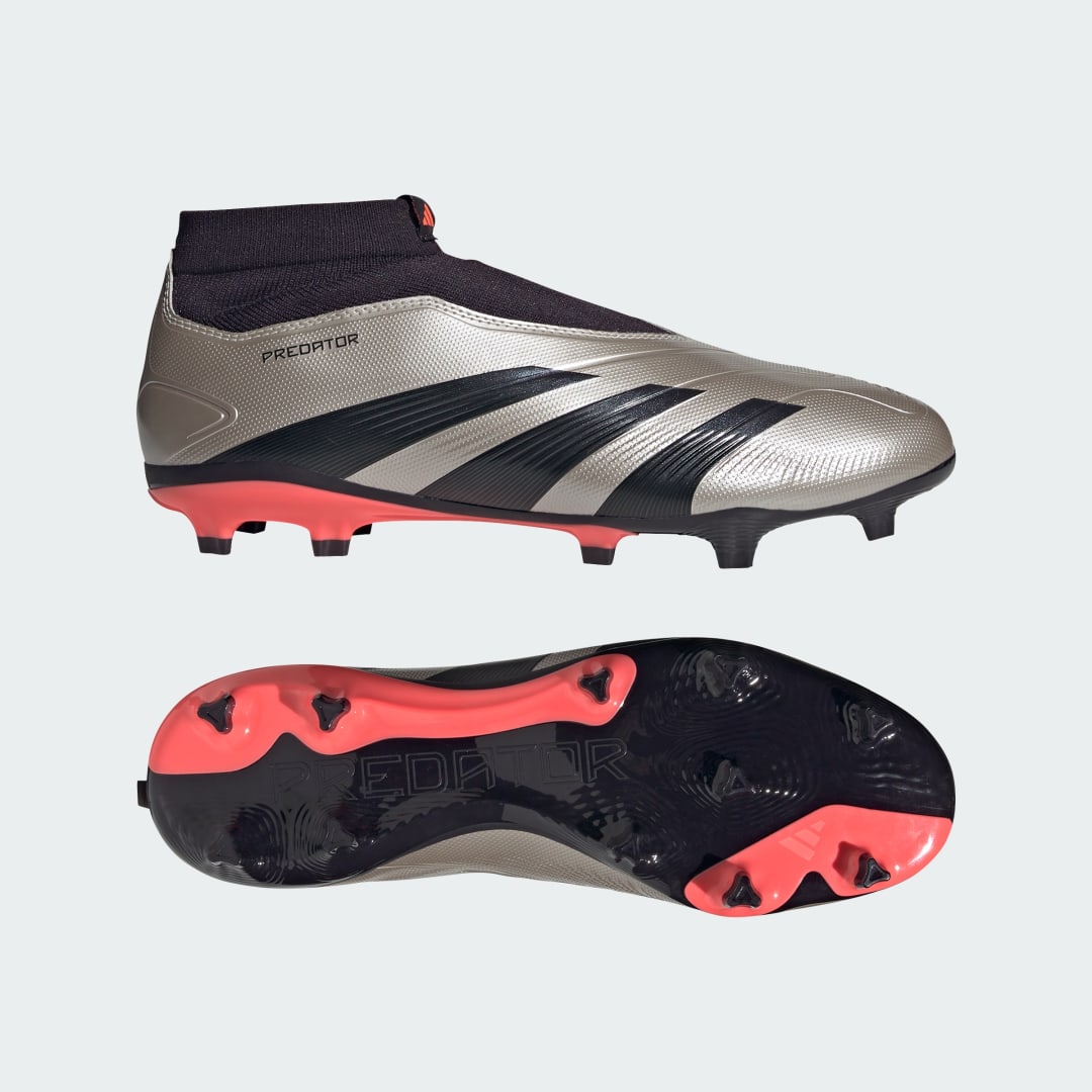 Tenisky a topánky adidas Performance Predator League Laceless Firm Ground Metalická | IF6331, 0
