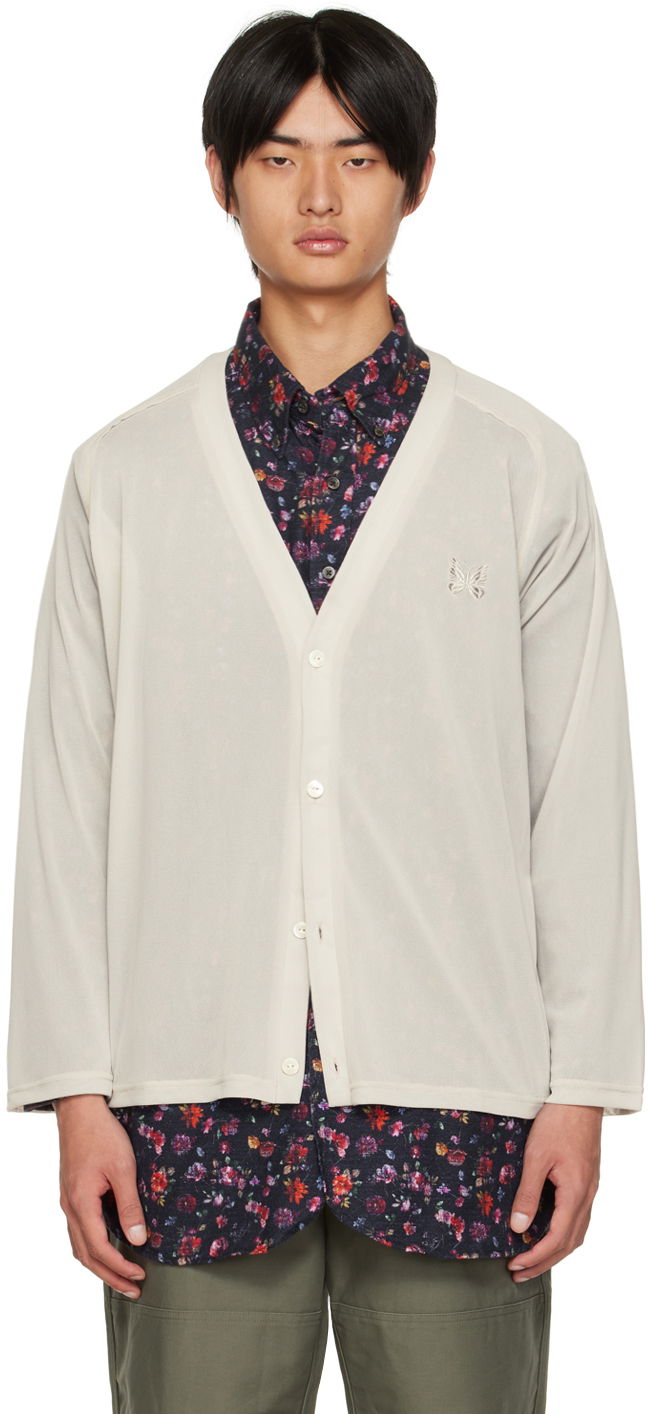 Y-Neck Button-Up Cardigan