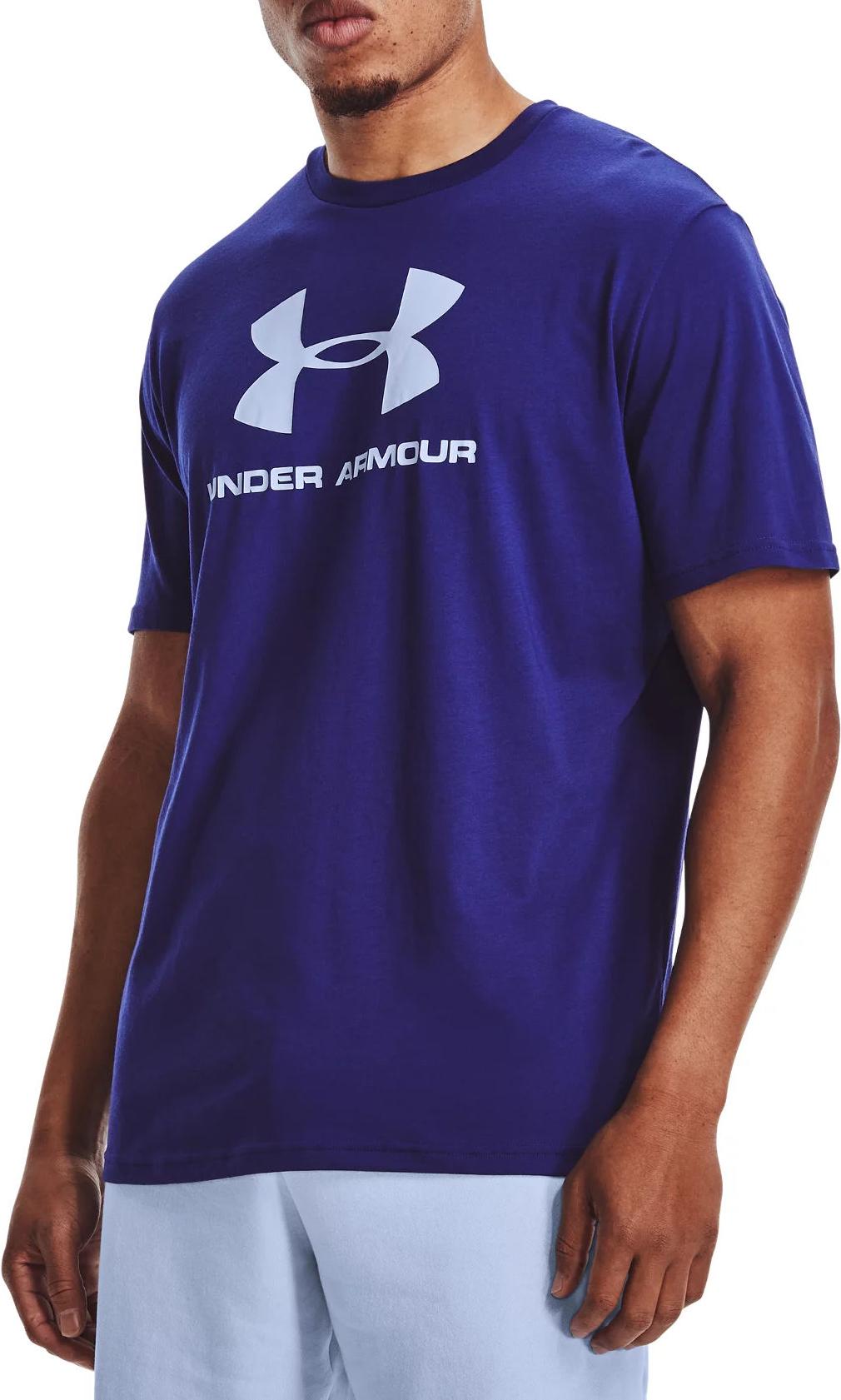 Tričko Under Armour SPORTSTYLE LOGO Short Sleeve T-Shirt Fialová | 1329590-415, 0