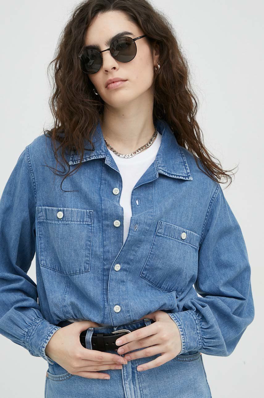 Košeľa Lee Shirt Modrá | L46ZCLDP, 0