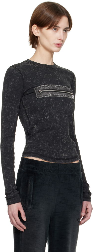 Tričko Diesel Diesel T-Ercole Long Sleeve T-Shirt Čierna | A16628 0QMAU, 1