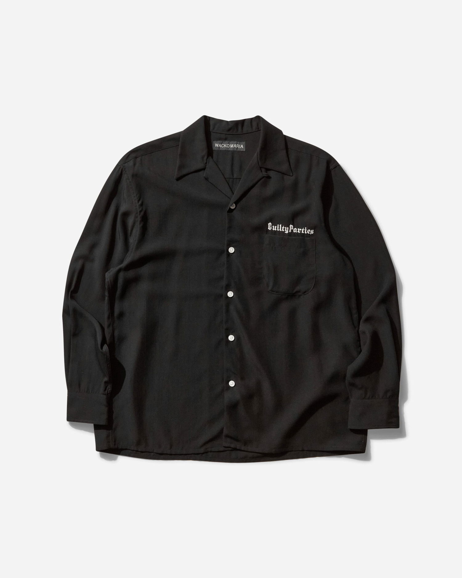 Košeľa WACKO MARIA 50s Type-2 Shirt Čierna | 25SS-WMS-OC09 BLACK, 0