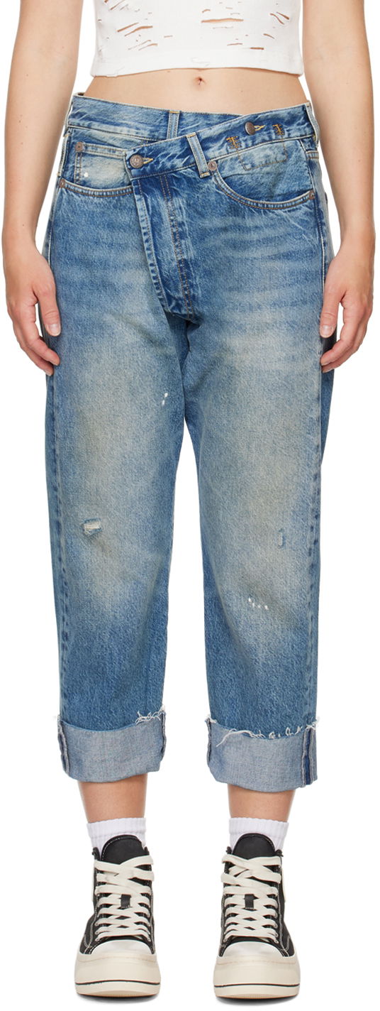 Džínsy R13 R13 Crossover Jeans Modrá | R13W2048-735