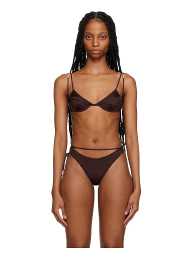 Plavky Jacquemus 'Le Haut de Maillot Barco' Bikini Top Hnedá | 23E231SW040-2295