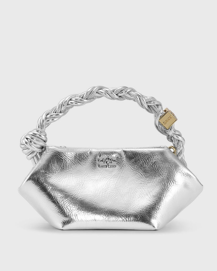 Kabelka GANNI Bou Bag Mini Metallic Metalická | A6595-018