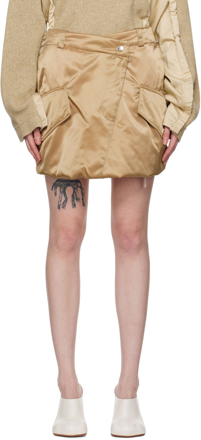 Sukňa JW Anderson JW Anderson Padded Miniskirt Béžová | SK0170-PG1535, 0