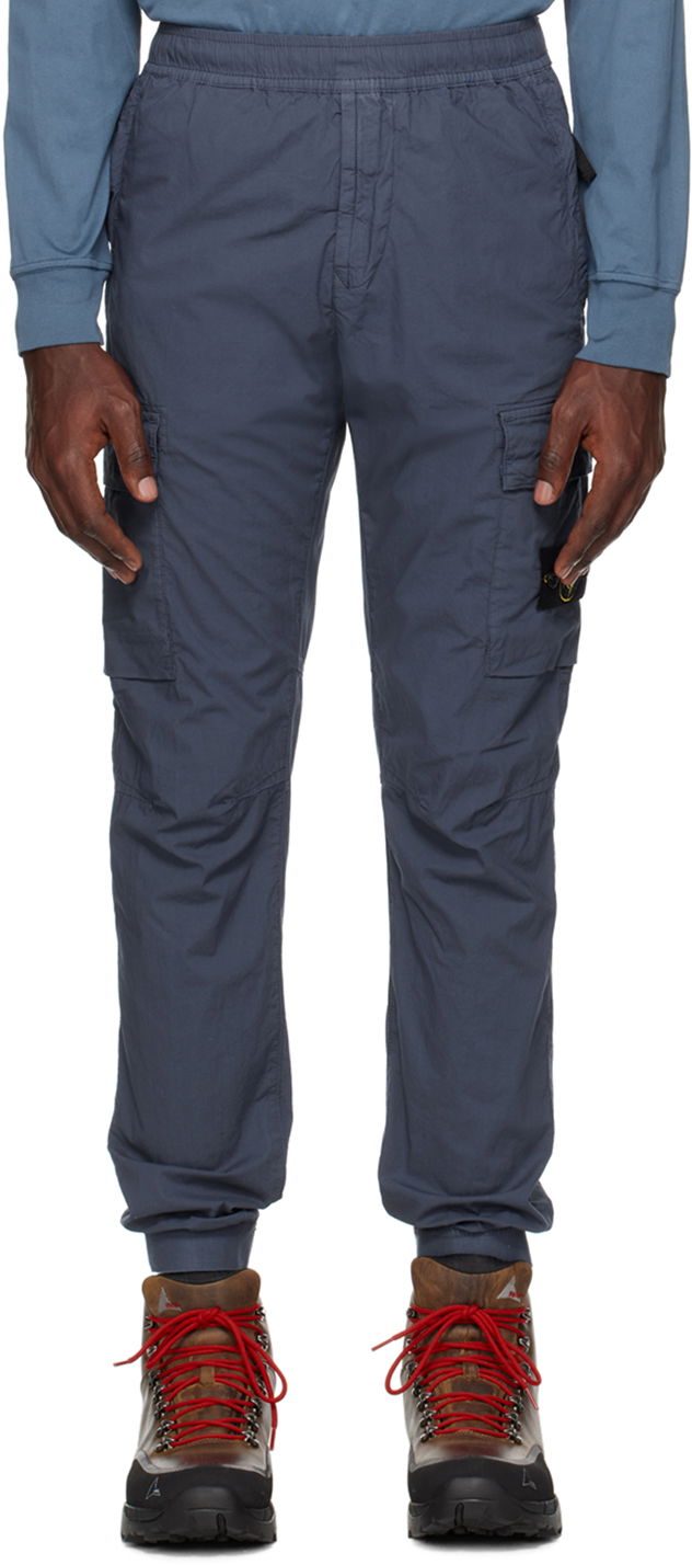 Cargo nohavice Stone Island Regular-Fit Cargo Pants Modrá | 801531303, 0