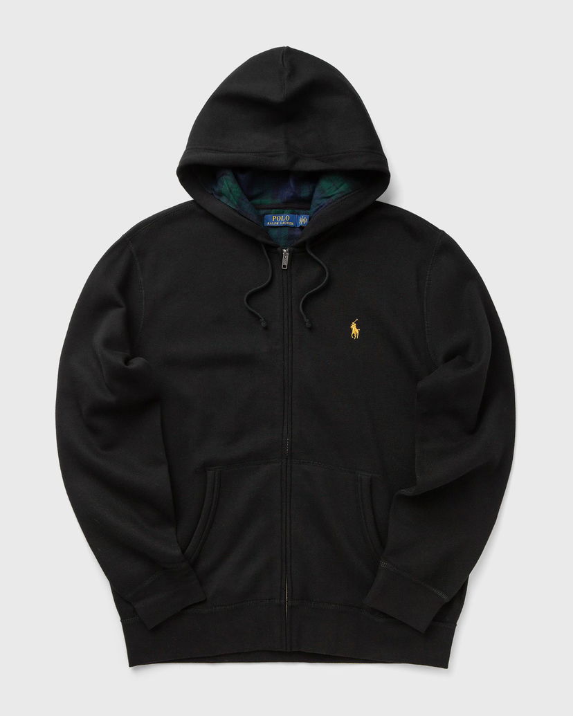 Mikina Polo by Ralph Lauren Full-Zip Hooded Sweatshirt with Plaid Lining Čierna | 710981467001