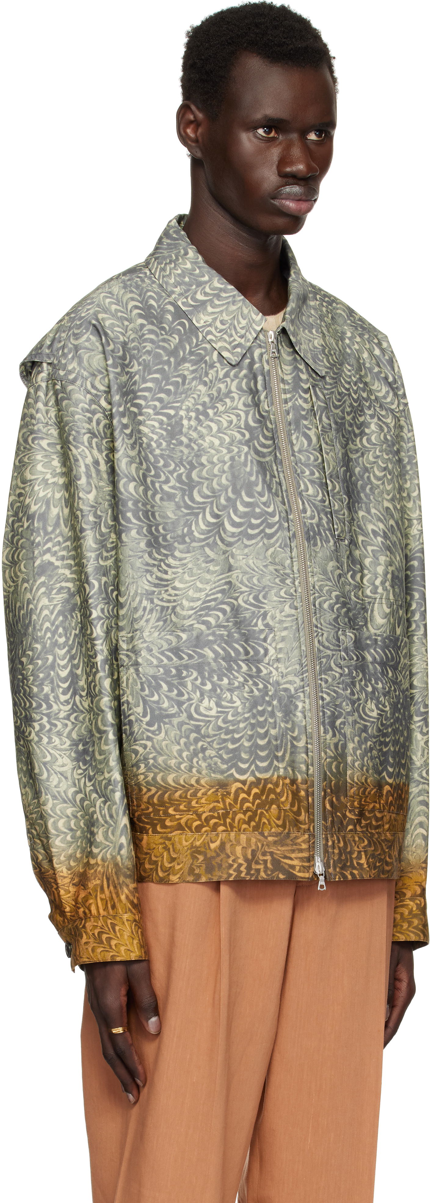 Bomber bunda Dries Van Noten Dries Van Noten Printed Cotton Jacket Rôznofarebný | 251-020520-1531, 1