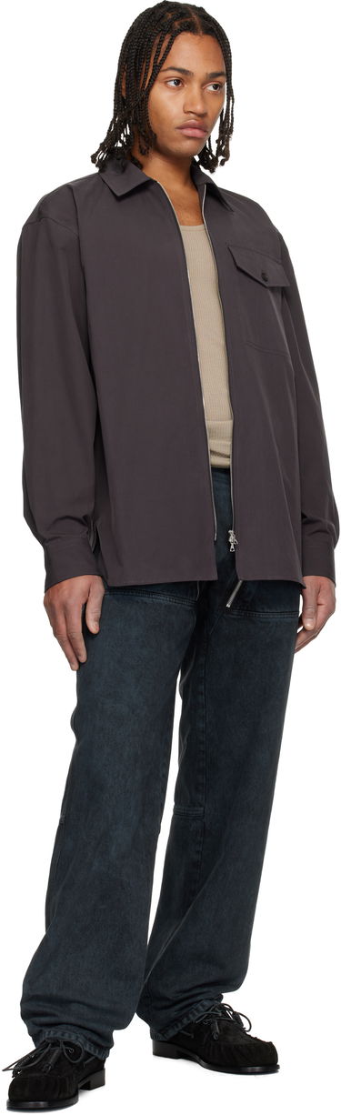 Košeľa Dries Van Noten Dries Van Noten Cotton Zipped Shirt Šedá | 252-020773-2218, 3