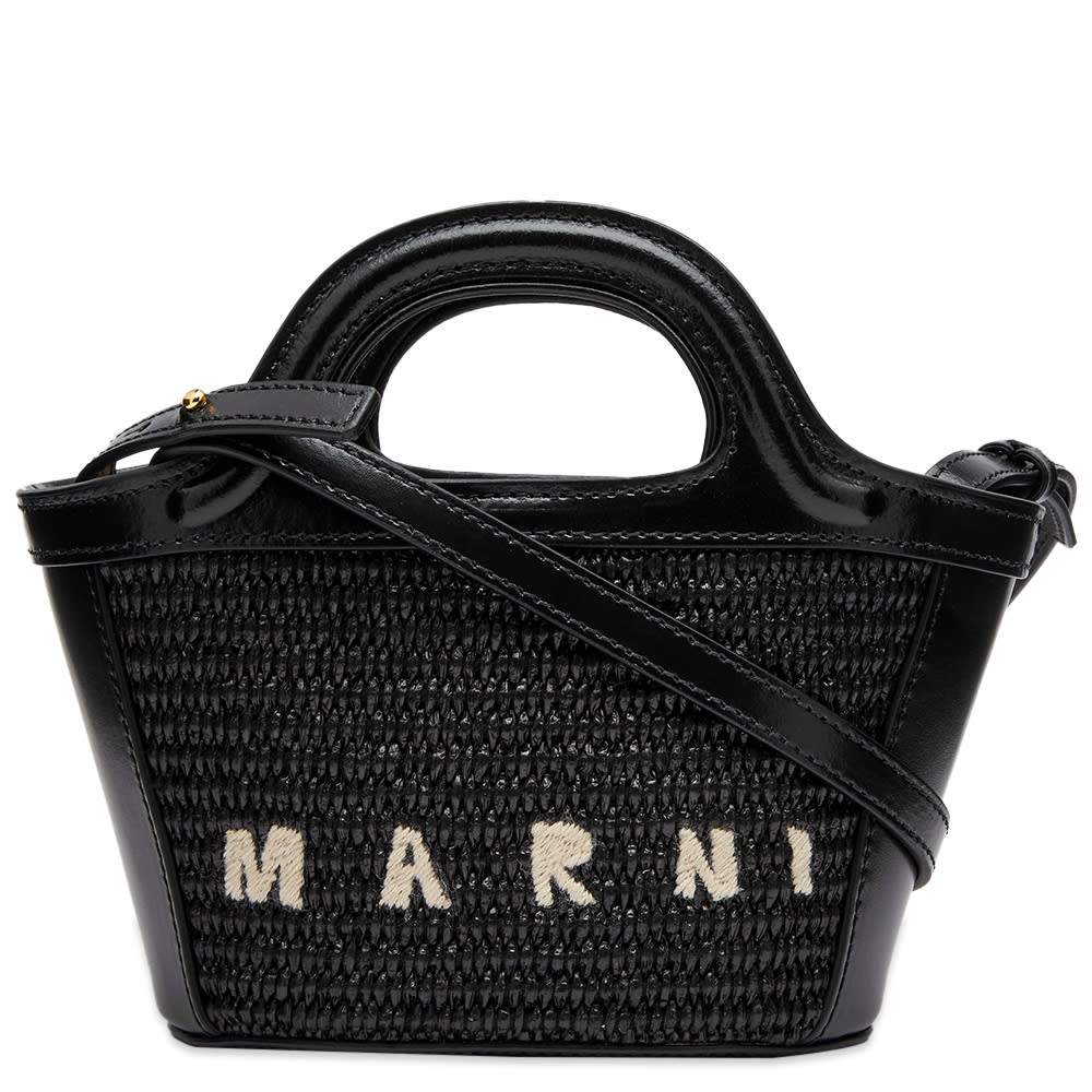 Taška cez rameno Marni Micro Tropicalia Logo Bag Čierna | BMMP0067Q0-P3860-00N99, 0