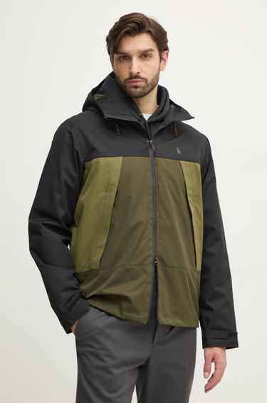 Vetrovka Polo by Ralph Lauren Hooded Lightweight Colorblock Jacket Zelené | 710955629, 0