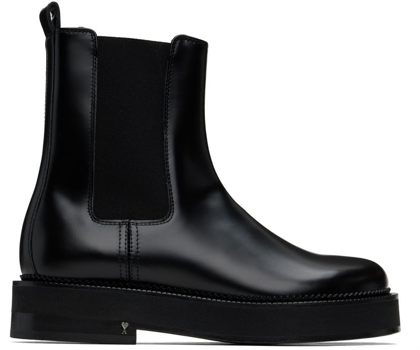 Oblečenie AMI AMI Paris Anatomical Toe Chelsea Boots Čierna | USV258.AL0043