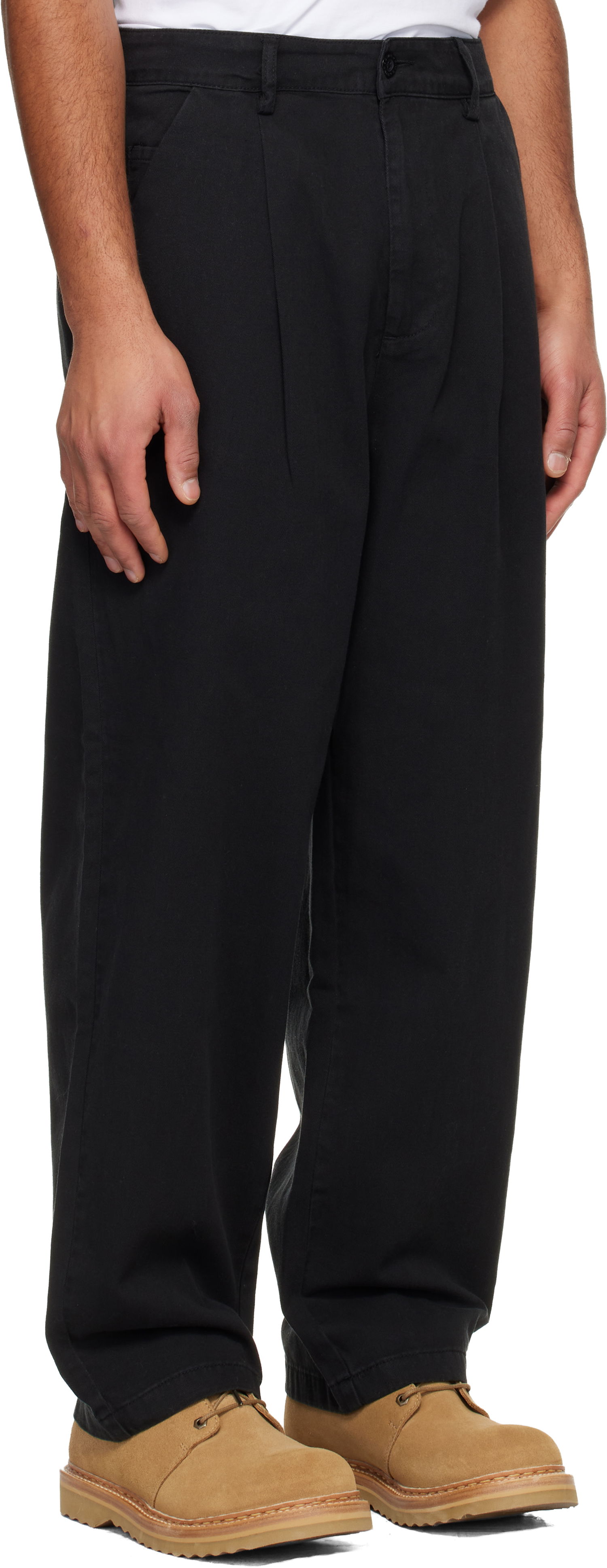 Nohavice Dime Baggy Chino Trousers Čierna | DIMEHO2519BLK, 1