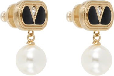 Náušnice Valentino Valentino Garavani Gold-Tone & Pearl Ovalette Earrings Metalická | 7Y2J0X91NBS, 1