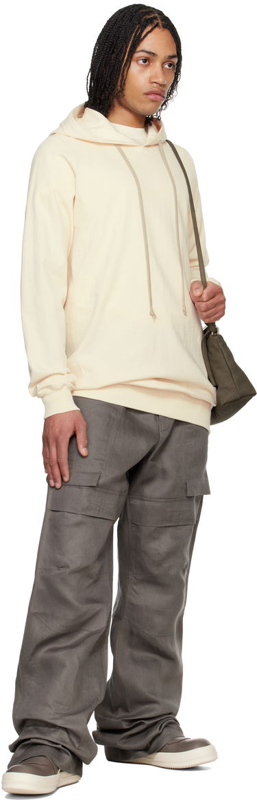 Mikina Rick Owens Rick Owens Heavy Jersey Hoodie Béžová | RU01E5282 BA, 4