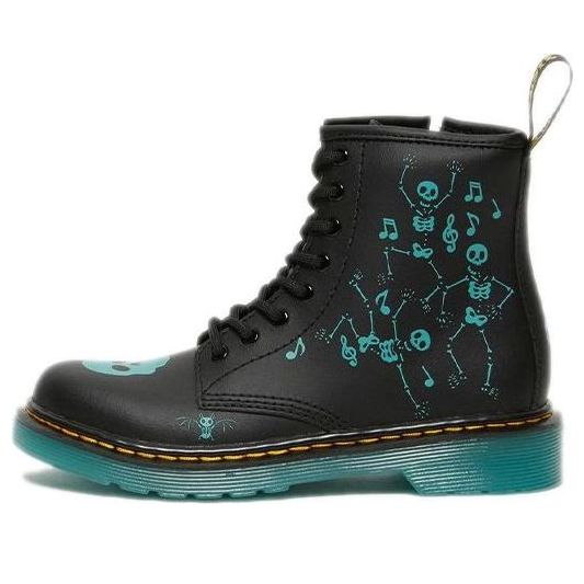 Tenisky a topánky Dr. Martens Dr. Martens 1460 Skelly Print Leather Boots Čierna | 27077001