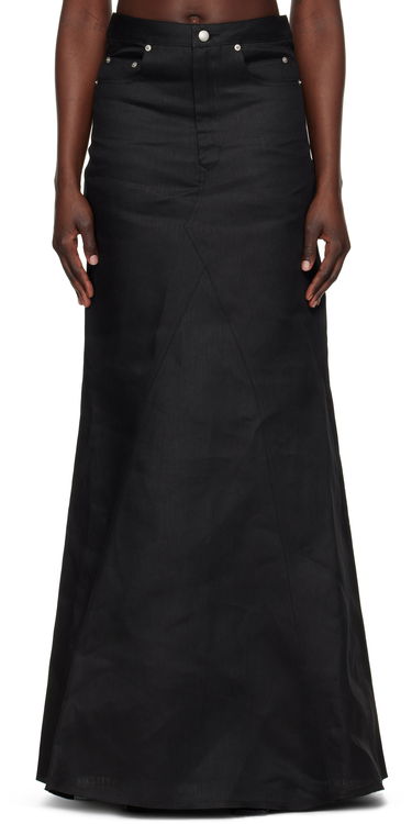 Sukňa Rick Owens Rick Owens Hollywood Godet Maxi Skirt Čierna | RP01E7369 TWL, 0