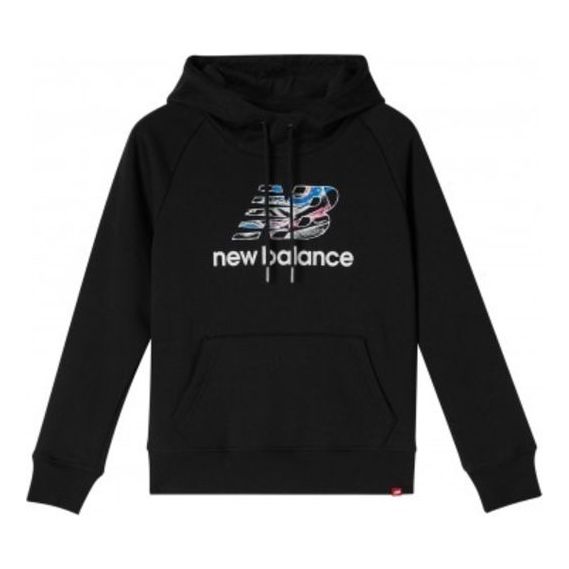 Mikina New Balance Logo Printing Hoodie Čierna | AWT93580-BK