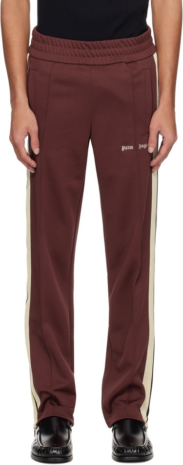 Tepláky Palm Angels Palm Angels Embroidered Logo Track Pants Hnedá | PMCJ020S25FAB0012803, 0