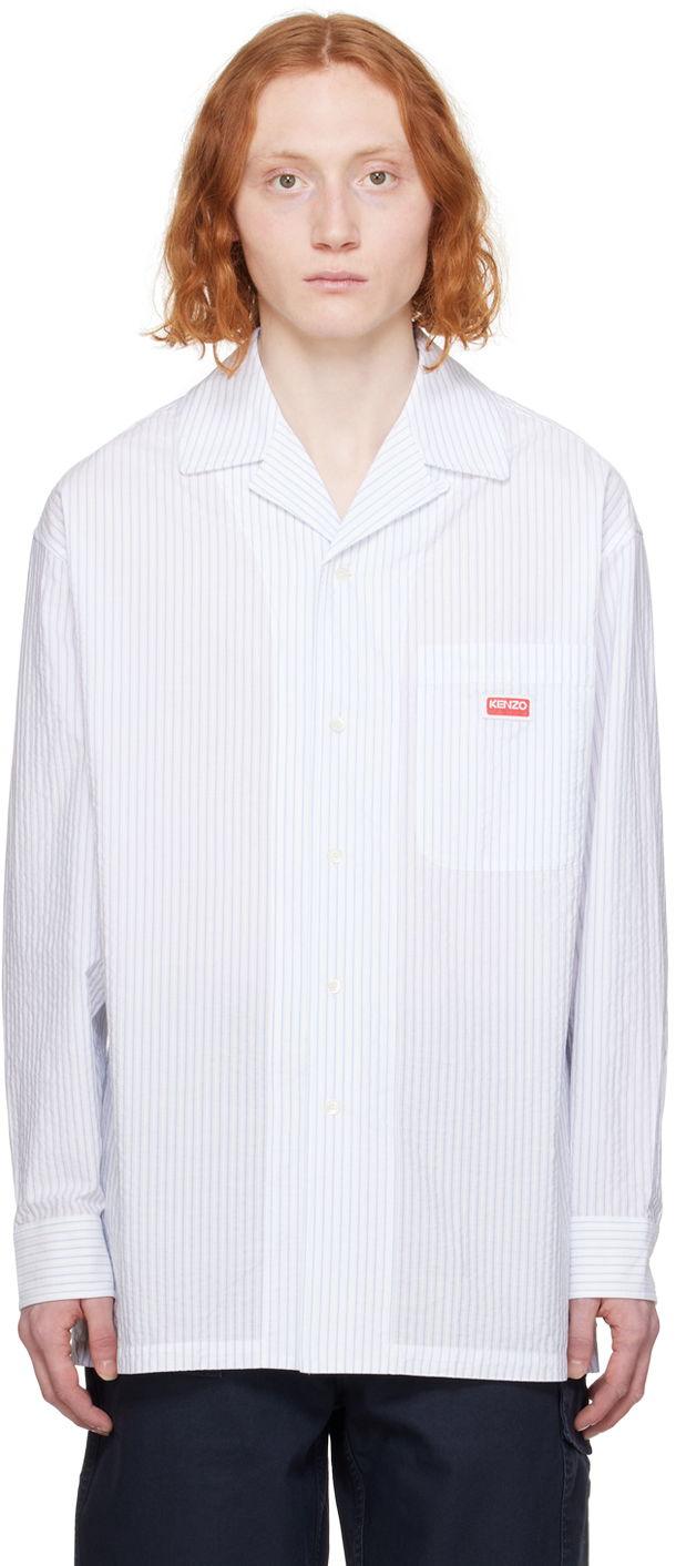 Košeľa KENZO Paris Crinkled Shirt Biela | FE55CH5249LD, 0