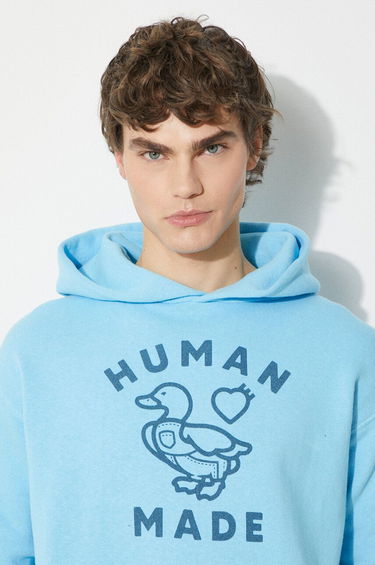 Mikina Human Made Graphic Print Hoodie Modrá | HM27CS028, 4