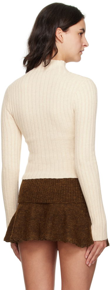 Sveter GUIZIO Guizio Nell Zip Cardigan Béžová | F23631S020, 2