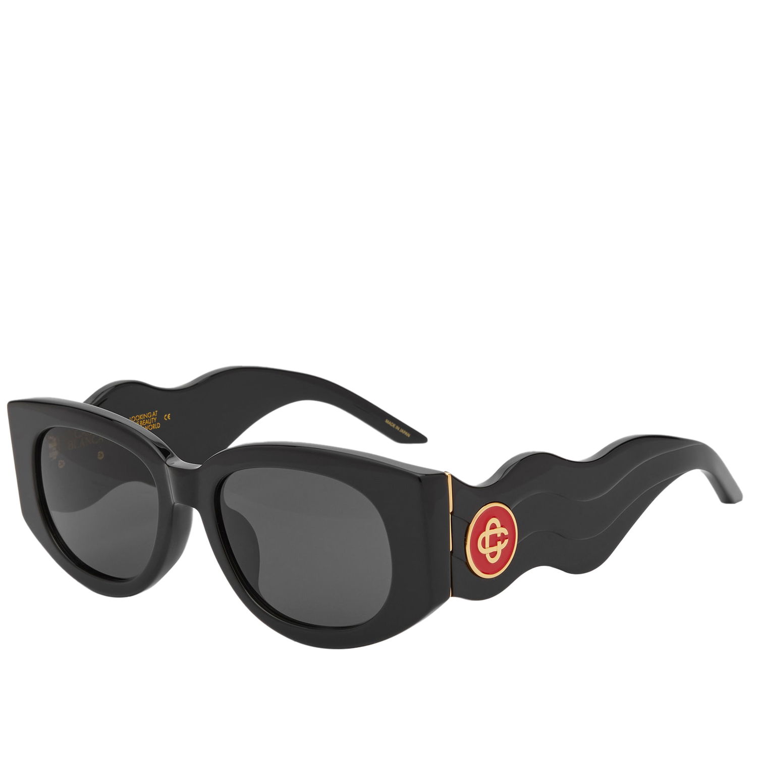Slnečné okuliare Casablanca Oval Wave Čierna | EW-020-01W, 0