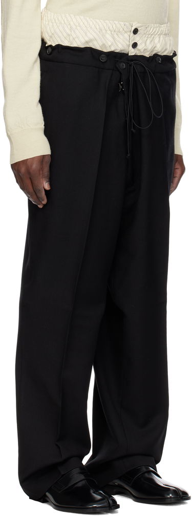 Nohavice Maison Margiela Maison Margiela Layered Trousers Čierna | S50KA0658 M35415, 1